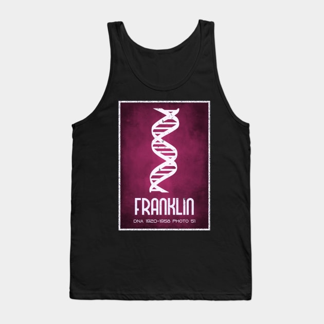 Rosalind Franklin Photo 51 DNA Crystallisation Tank Top by labstud